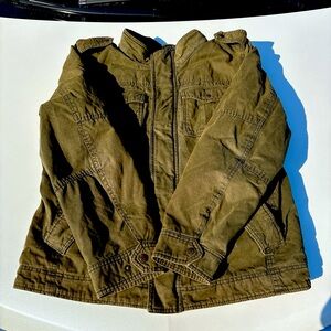 Vintage green distressed Levi’s military jacket